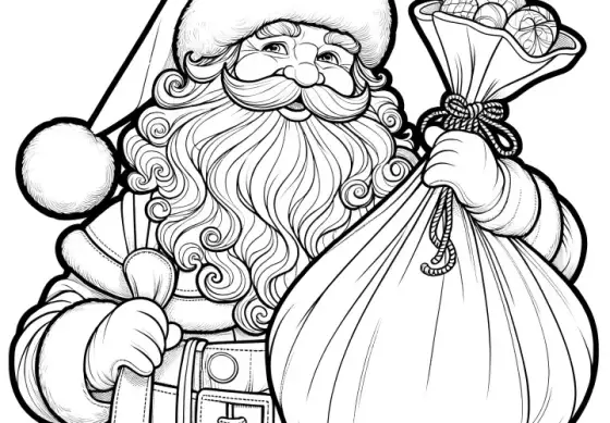 Weihnachtsmann Malvorlagen: Kostenlos herunterladen & selbst zeichnen
